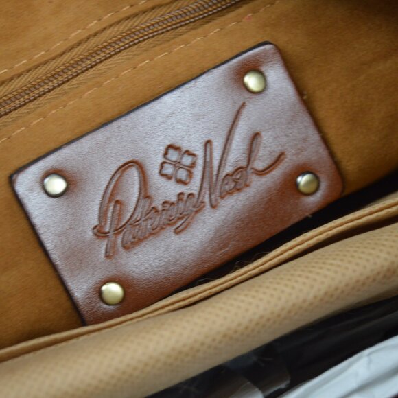 Patricia Nash Lilia Rosewood Large Leather Hobo Crossbody w/ Braided Handle NEW - Picture 11 of 16